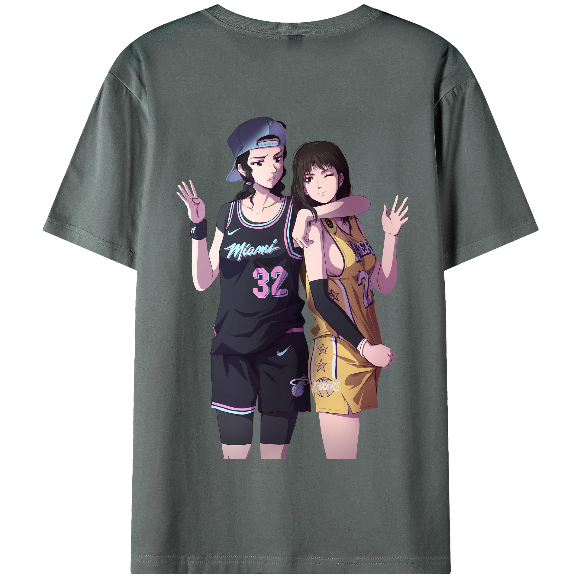 （画像用） SLAM DUNK／スラムダンク 綿100％半袖Tシャツ（背面プリント）